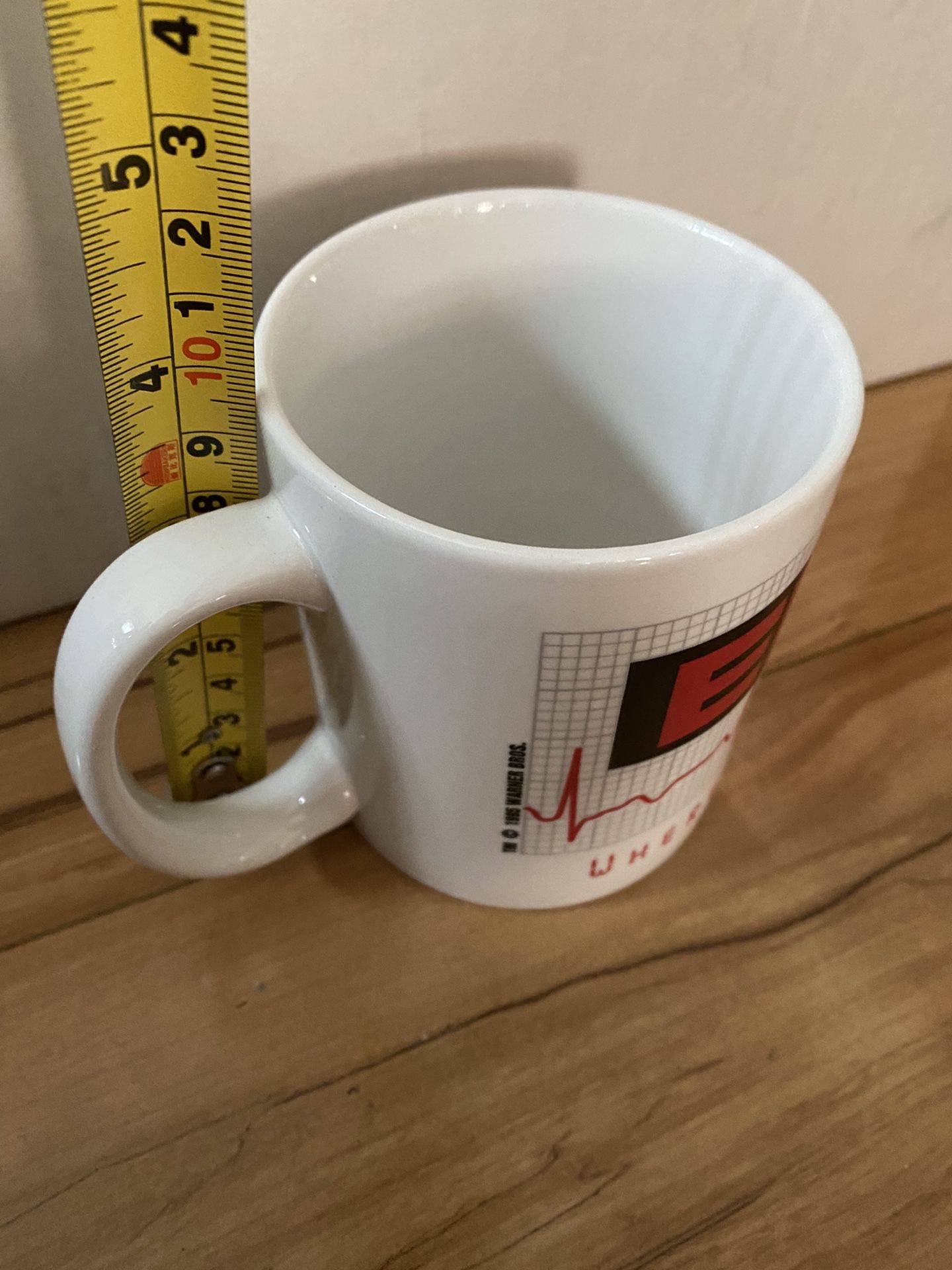 ER TV Show Coffee Cup Mug "Where Everything Is Stat" Warner Bros 1995 Doctor
