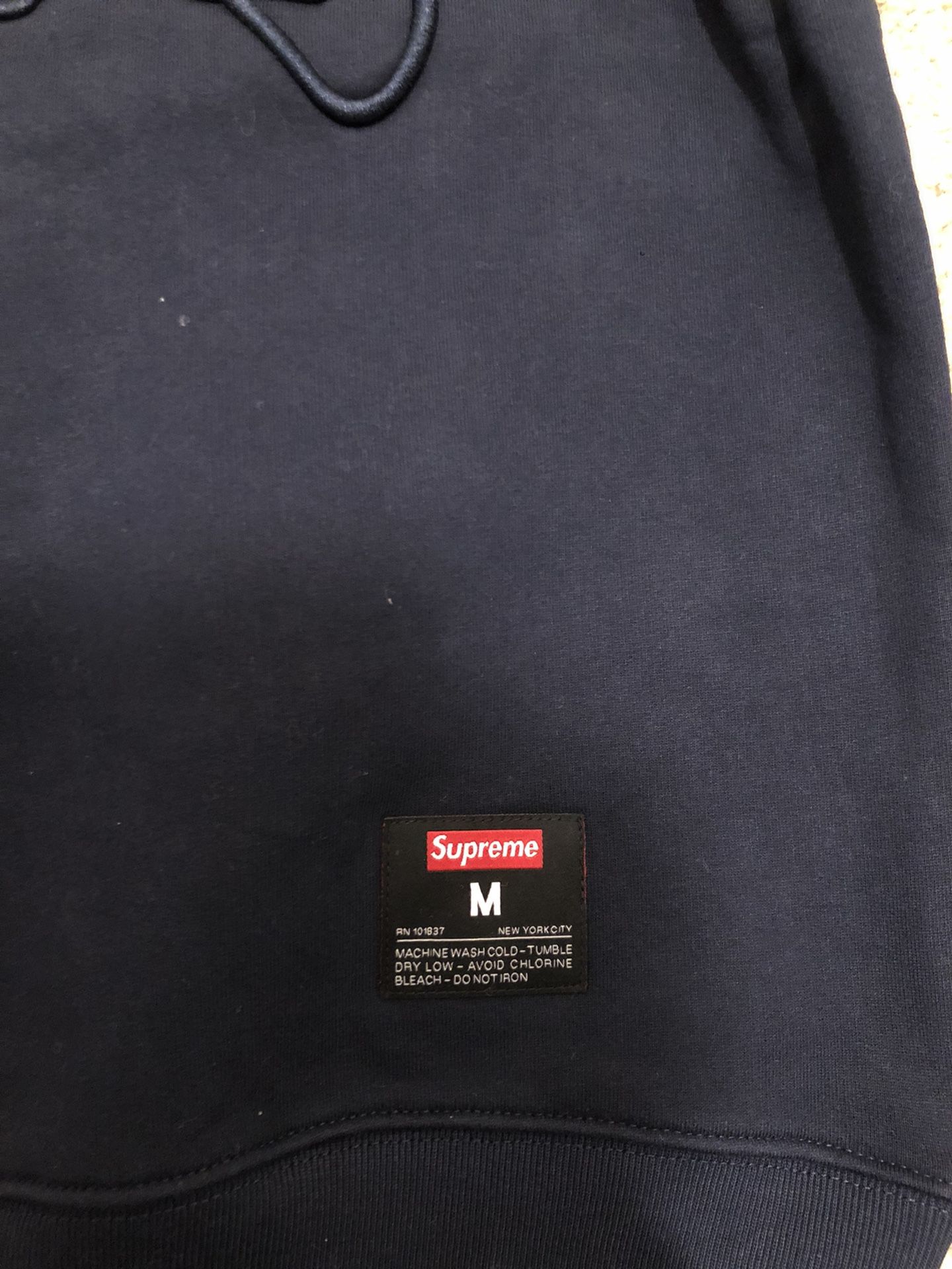 Supreme Kanji Logo Crewneck Sweatshirt Navy Red Medium Brand New SS20