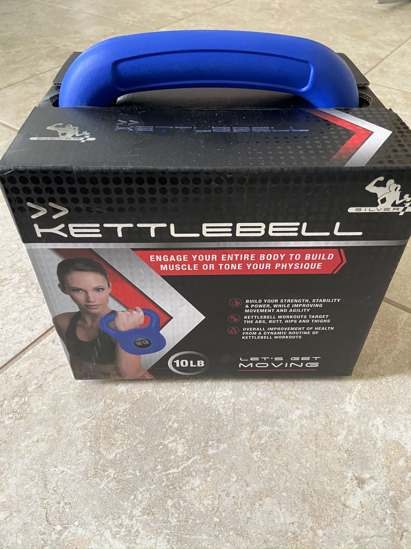 New 10lb kettlebell rubber weights weightlifting curl