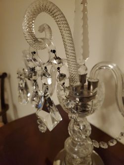 Crystal Candlelabras From The Early 19 Century  Thumbnail