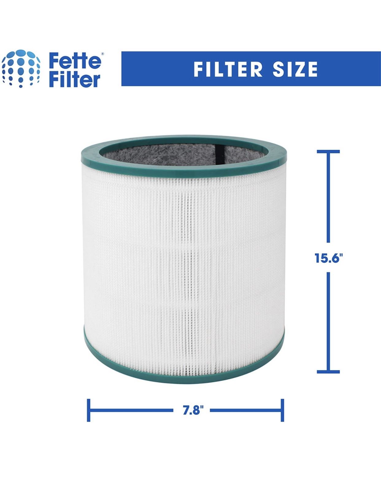 ars 990 R Fette Filter - 2 Pack of Air Purifier True HEPA Premium Grade Filters