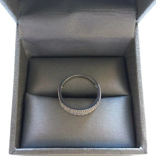 Zales Diamond Band 10K White Gold