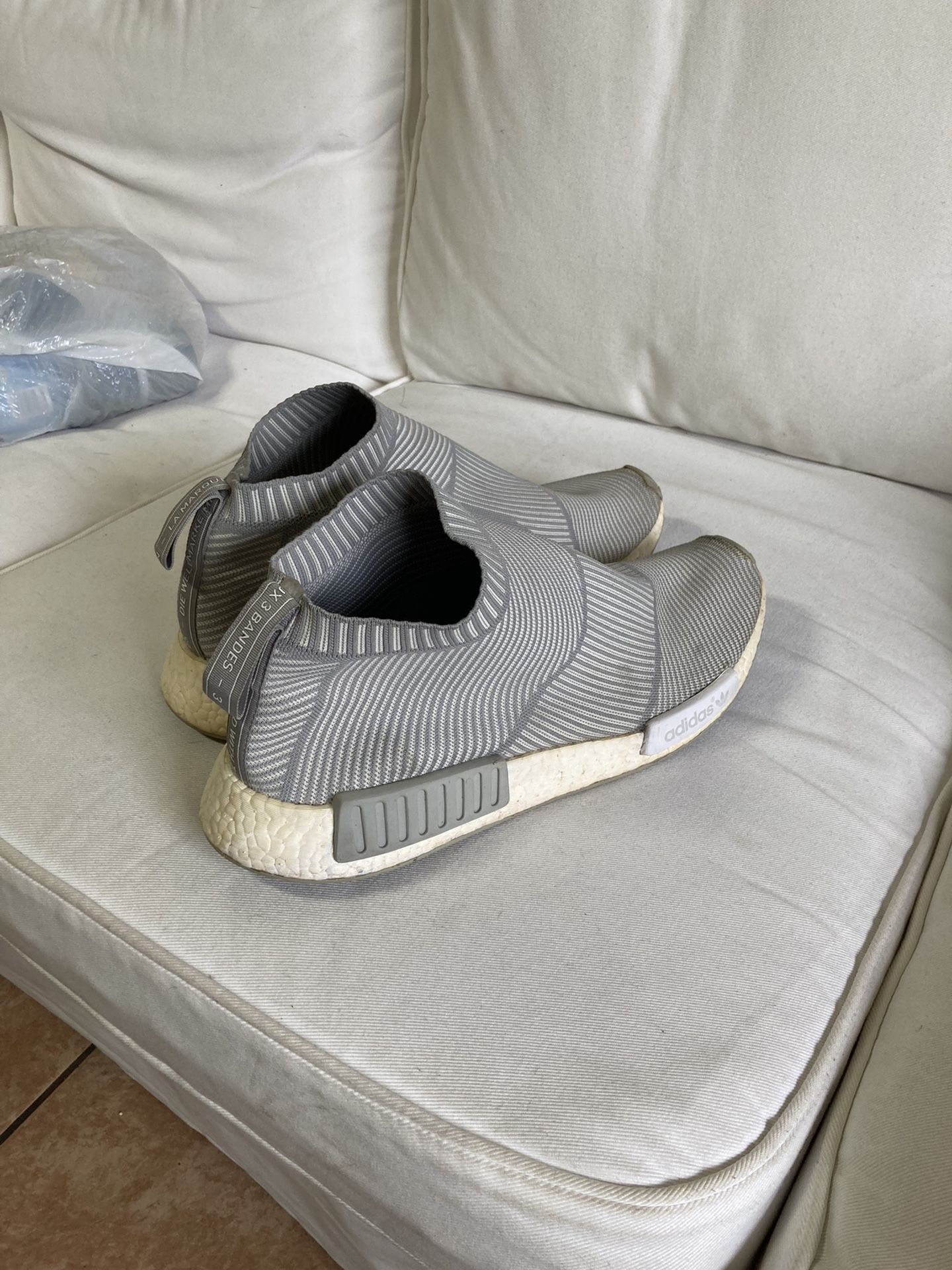 Adidas NMD CS1 Light Grey Size 14 Men City Sock Boost PK Prime knit