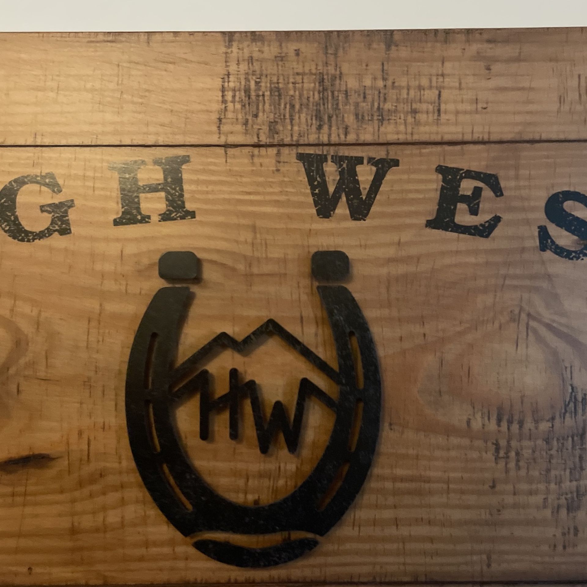 High West Distillery Wood Sign