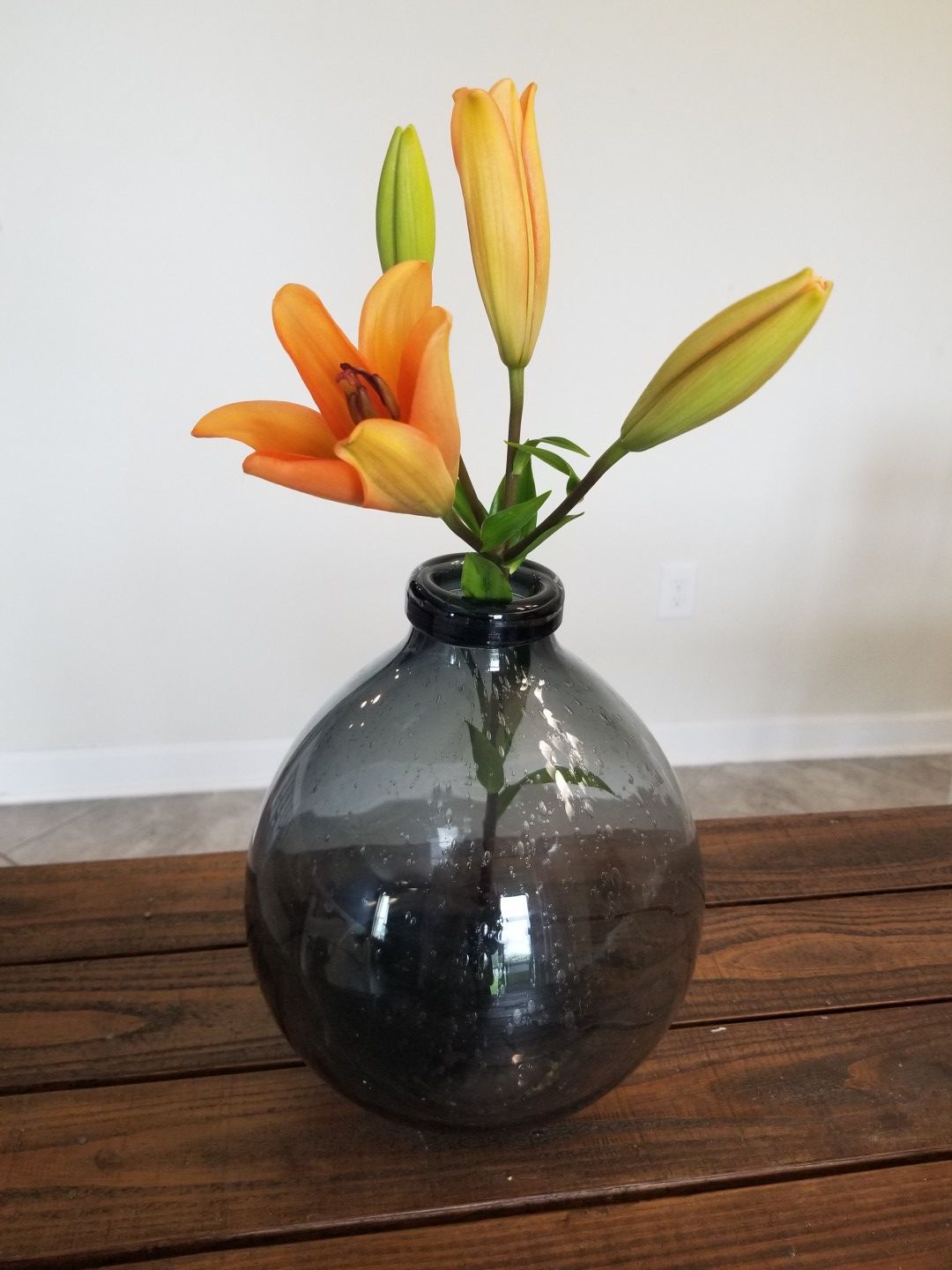 Blue-Gray Flower Vase