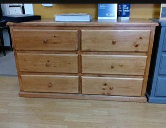 6 Drawers PINEWOOD Clothes Dresser  Thumbnail