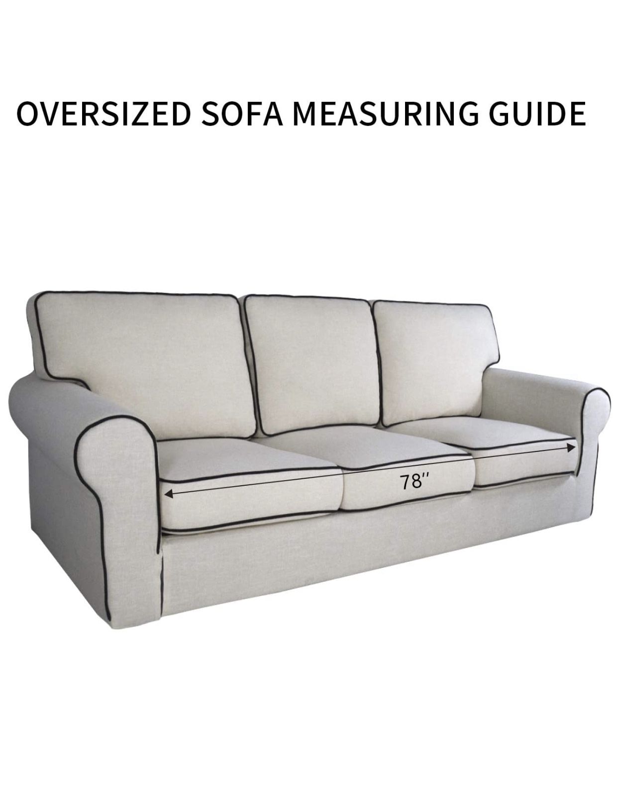 PureFit Super Stretch Chair Sofa Slipcover – Spandex Non Slip Soft Couch Sofa Cover, Washable Furniture Protector with Non Skid Foam and Elastic Bott