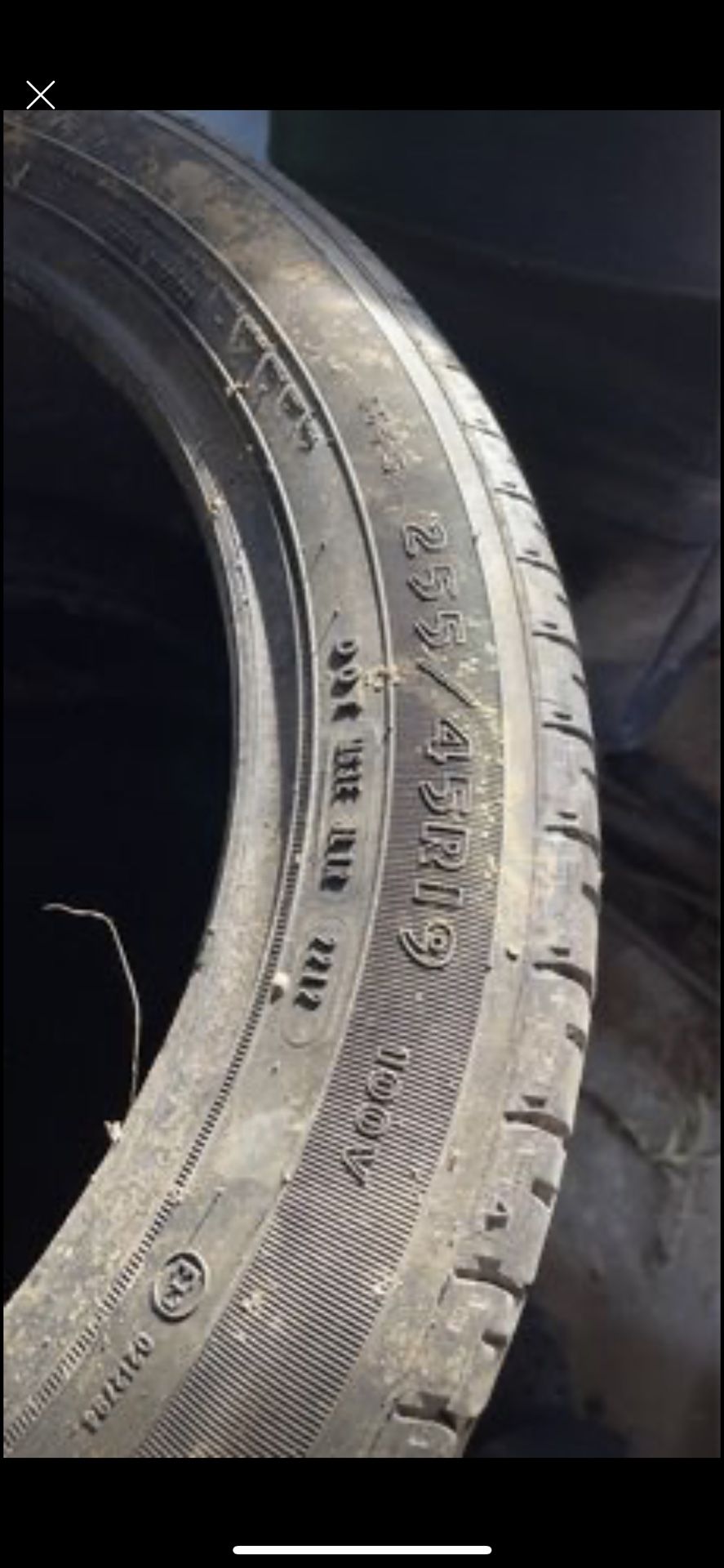 255/45R19 tires
