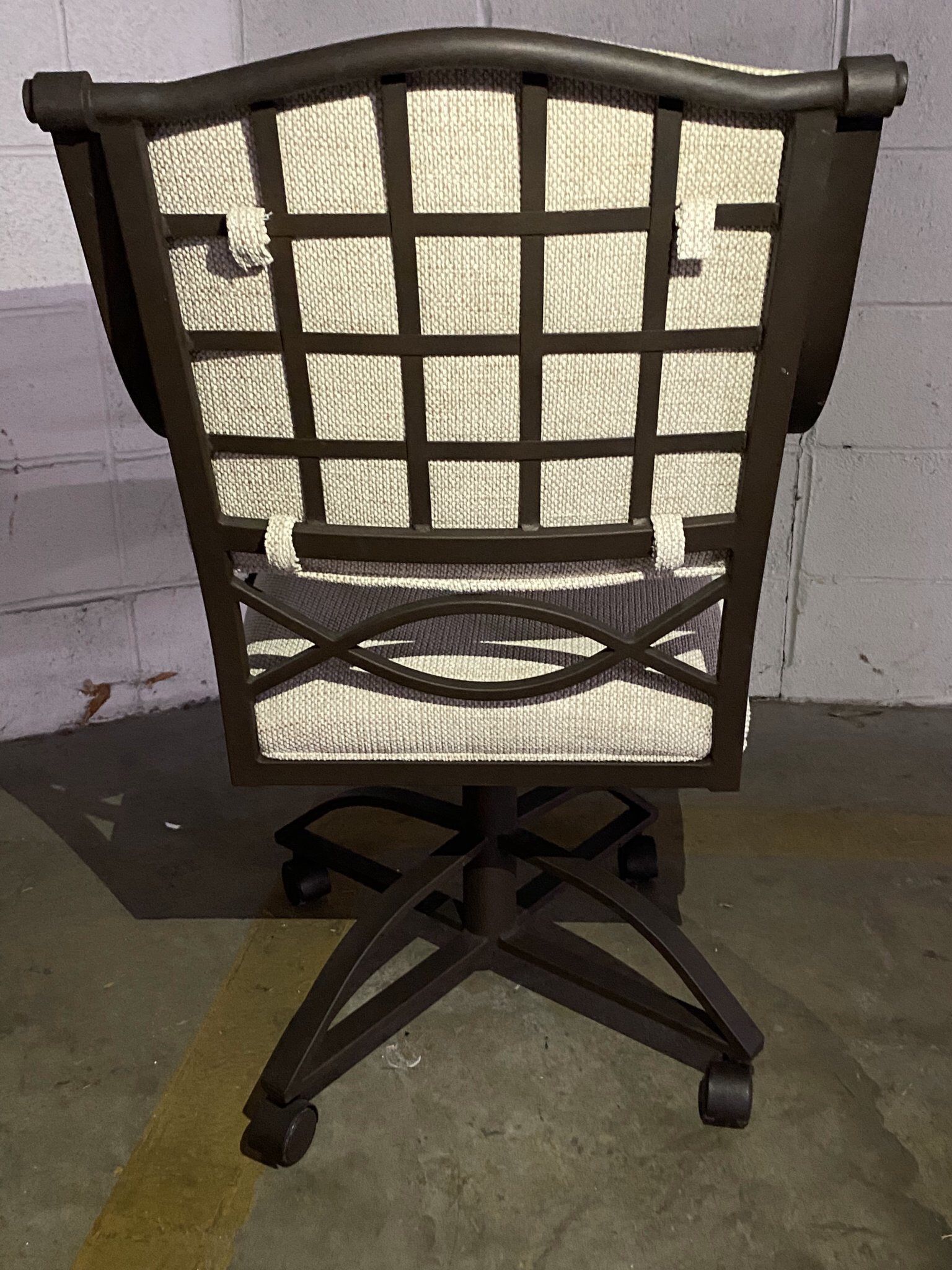Set Of 4 Metal Frame Dining Chairs