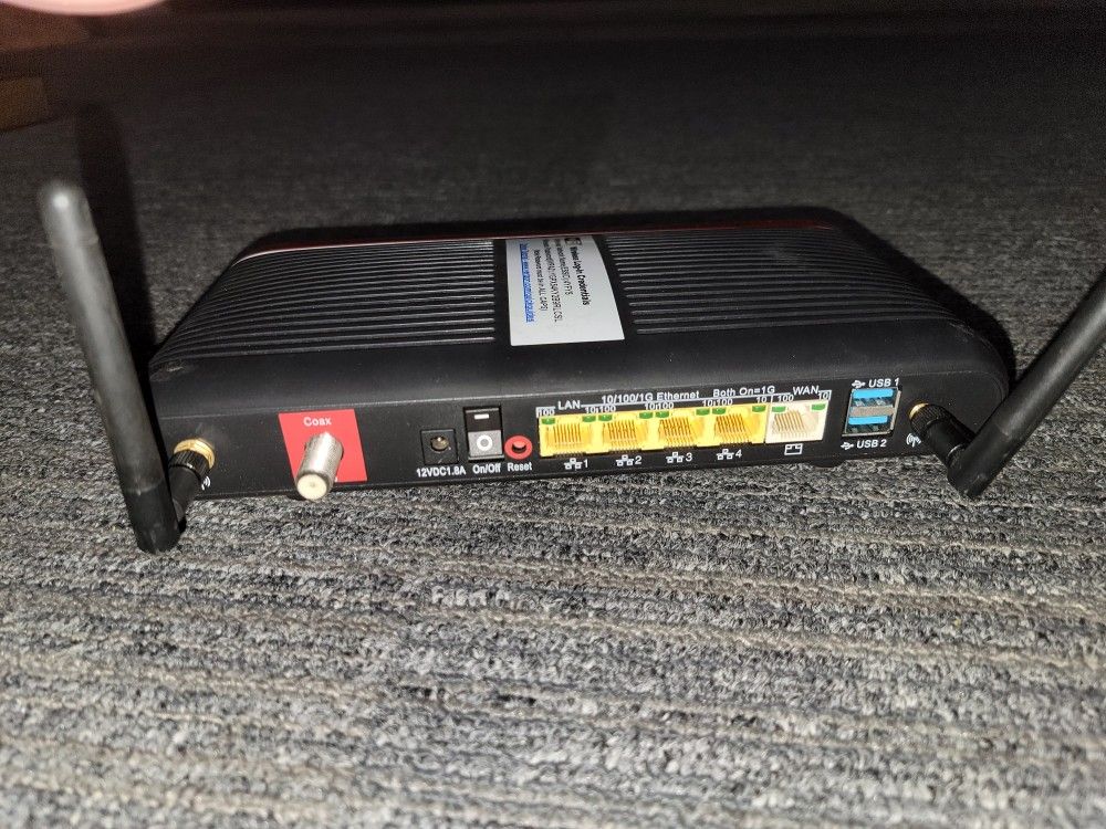 Verizon Actiontec MI424WR Rev.1 1gb Wired 4port Wireless Router