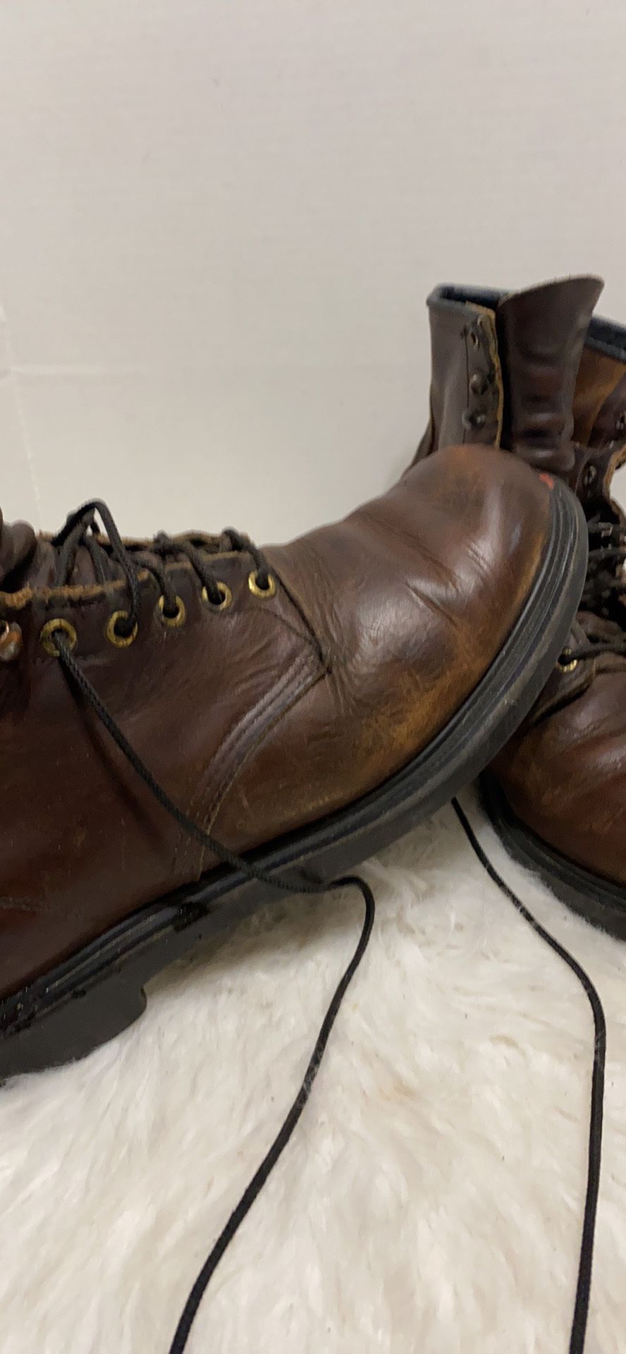 RED WING Supersole 953 Brown Leather Lace Up Ankle Work Boots Men's 11 USA!!!