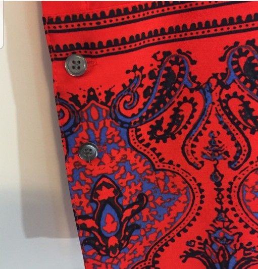 Crew Paisley Dervish Tunic Red Blouse
