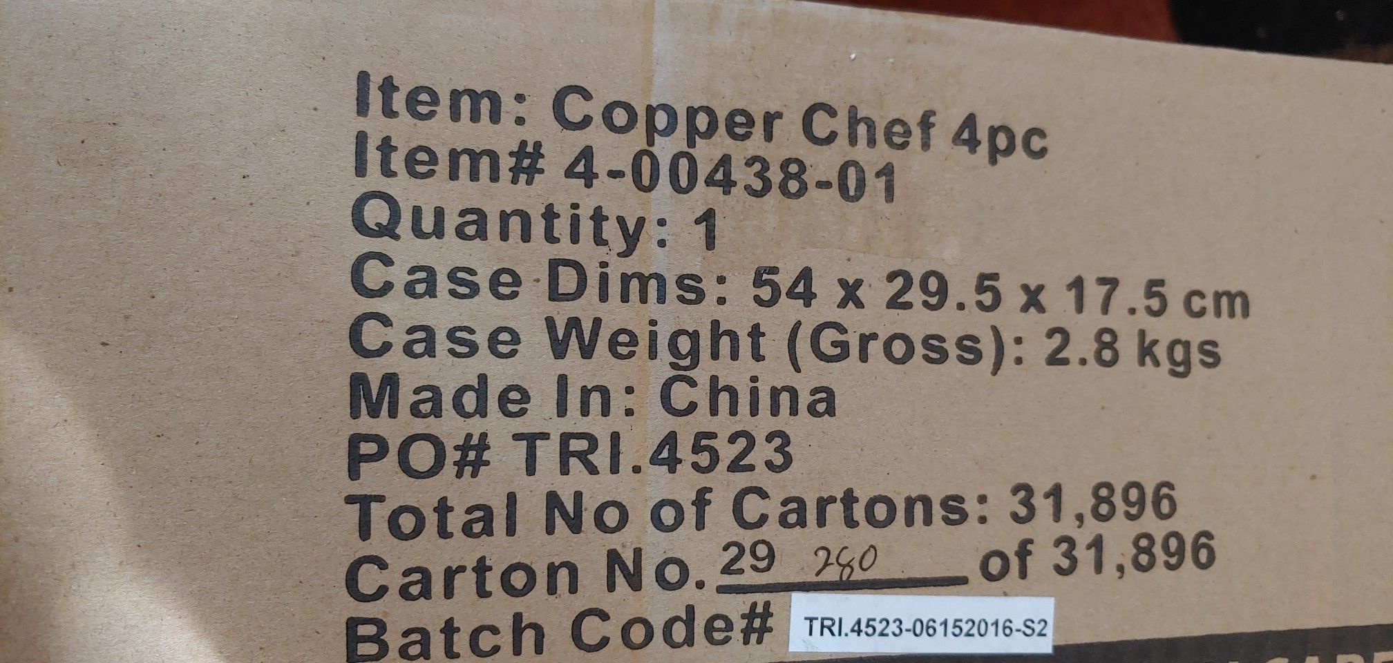 *** Copper Chef Cooking Set-New***