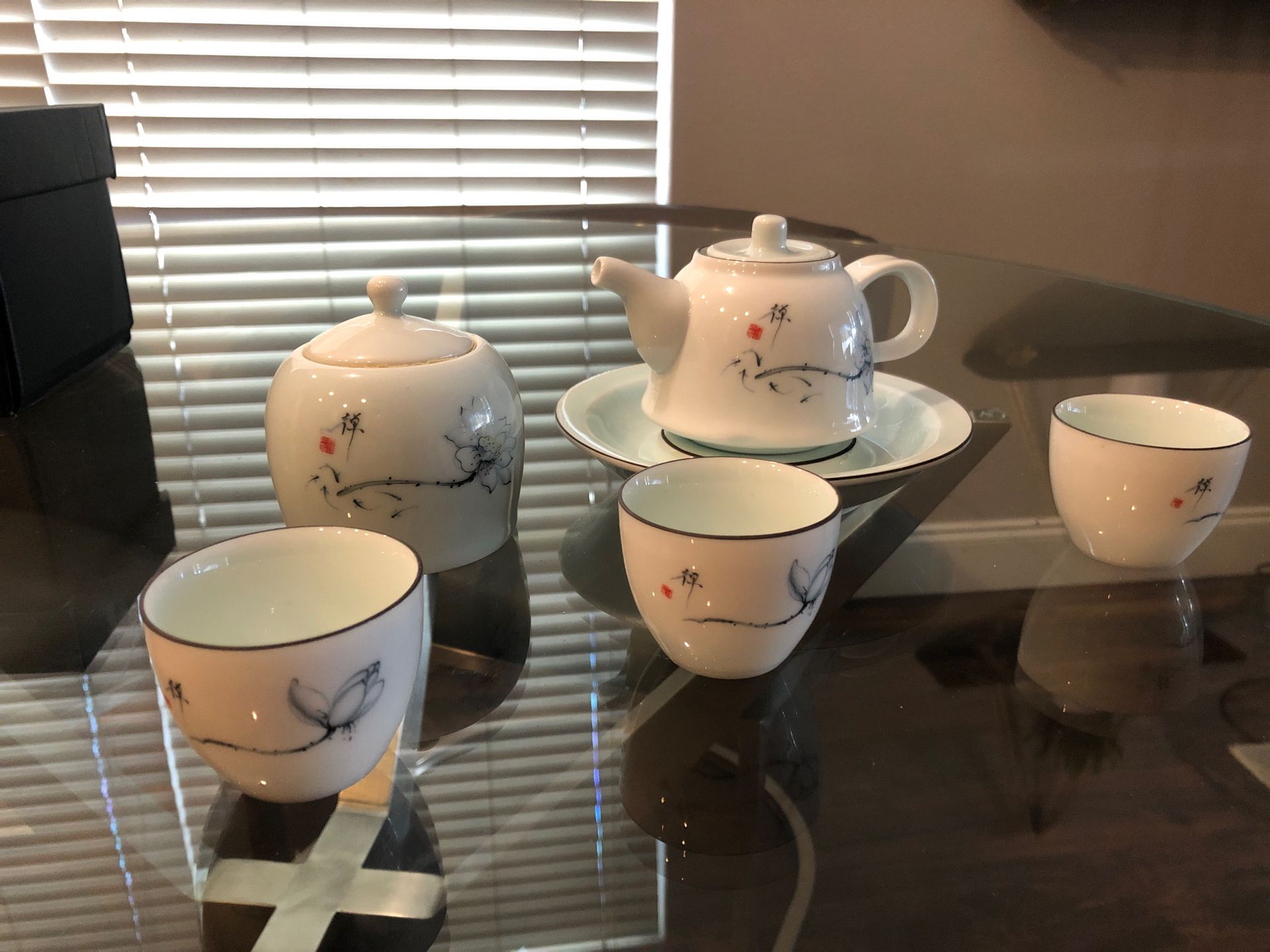 Japanese tea kettle set