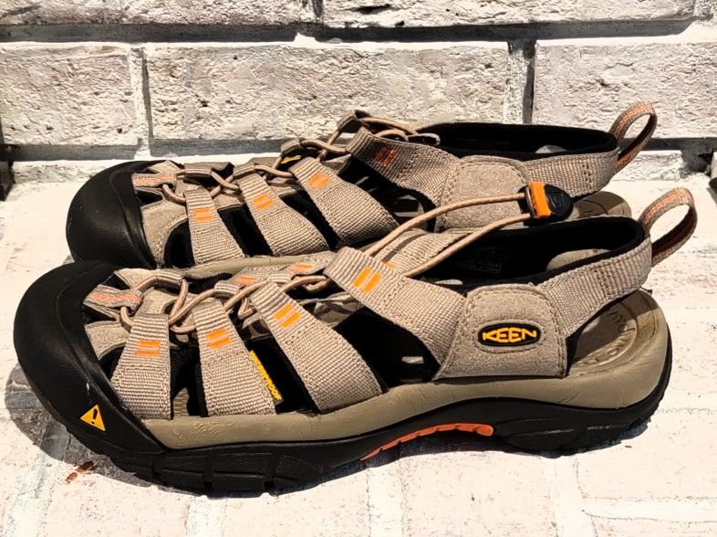 KEEN 1012203 Newport H2 Brindle Sunset Mens 8 Waterproof Hiking Sandals Shoes