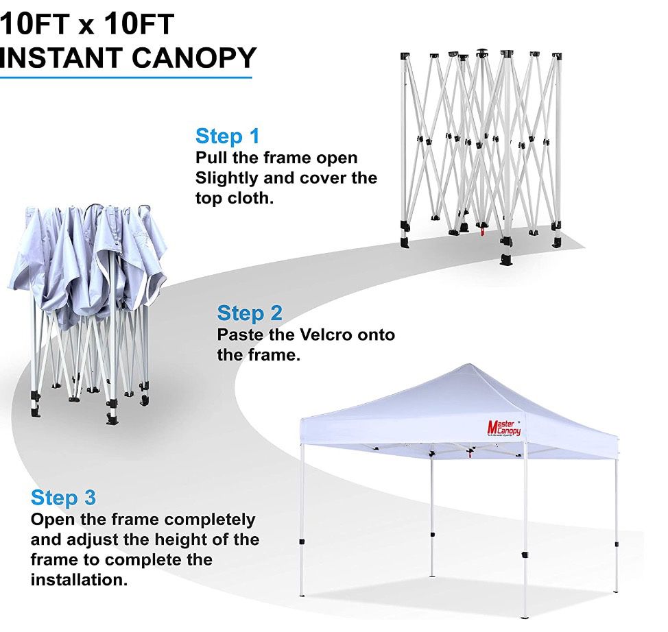10x10 MASTERCANOPY Tent (Commercial Grade)