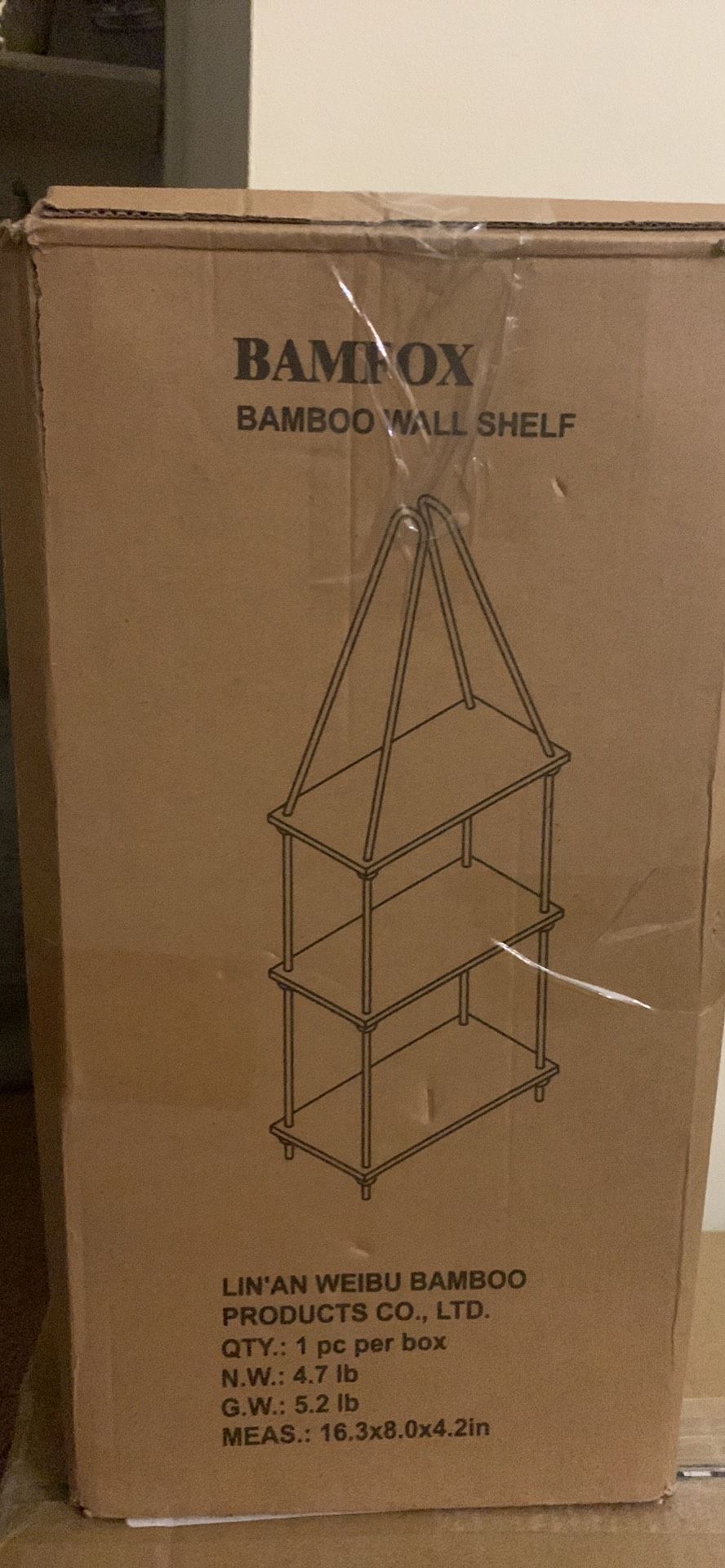 BAMFOX Hanging Wall Shelves,Swing Rope Floating Shelf,3 Tier Bamboo Hanging Storage Shelves