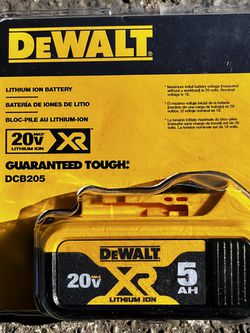 Dewalt DCB205 20v Max XR 5AH La-ion Battery BRAND NEW Thumbnail