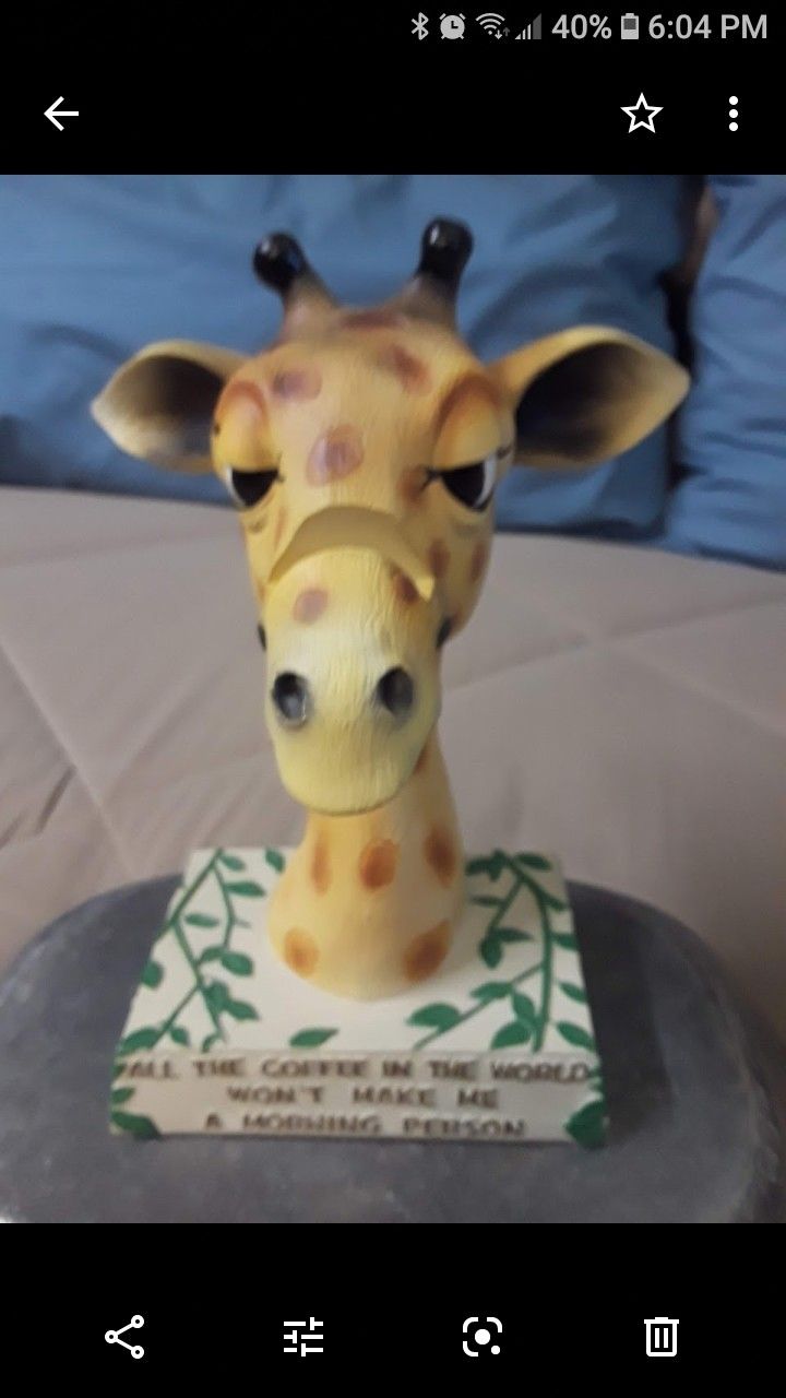 Wood eyeglasses HOLDER .giraffe