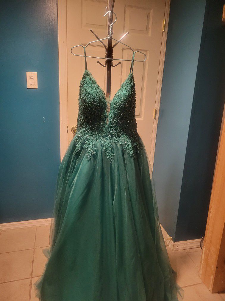 Mint Green Sweet Sixteen Or Quinceanera Style Gown 