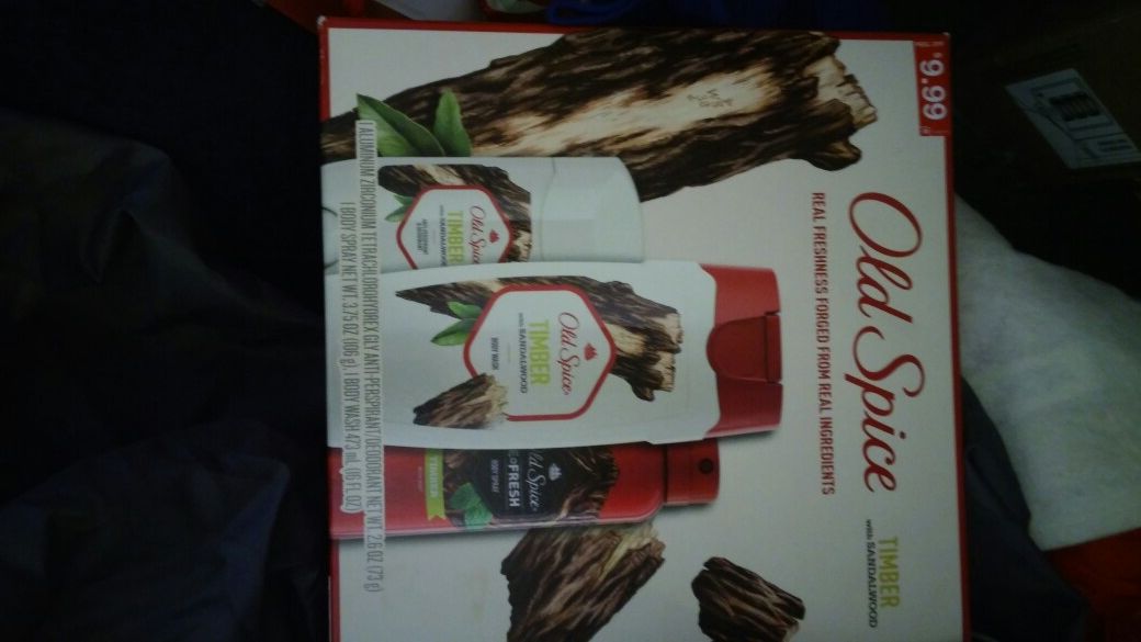 Old spice shower set