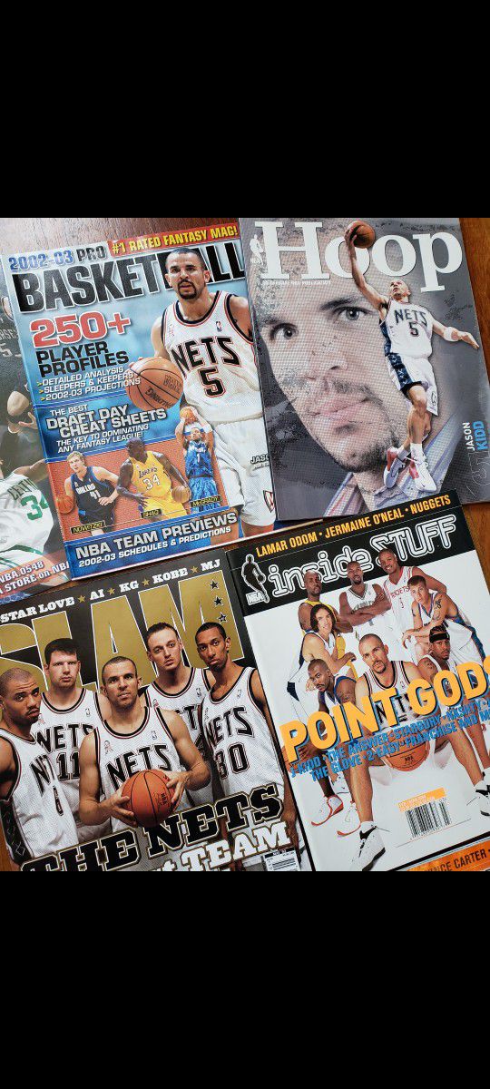 Jason Kidd New Jersey Nets NBA basketball magazines