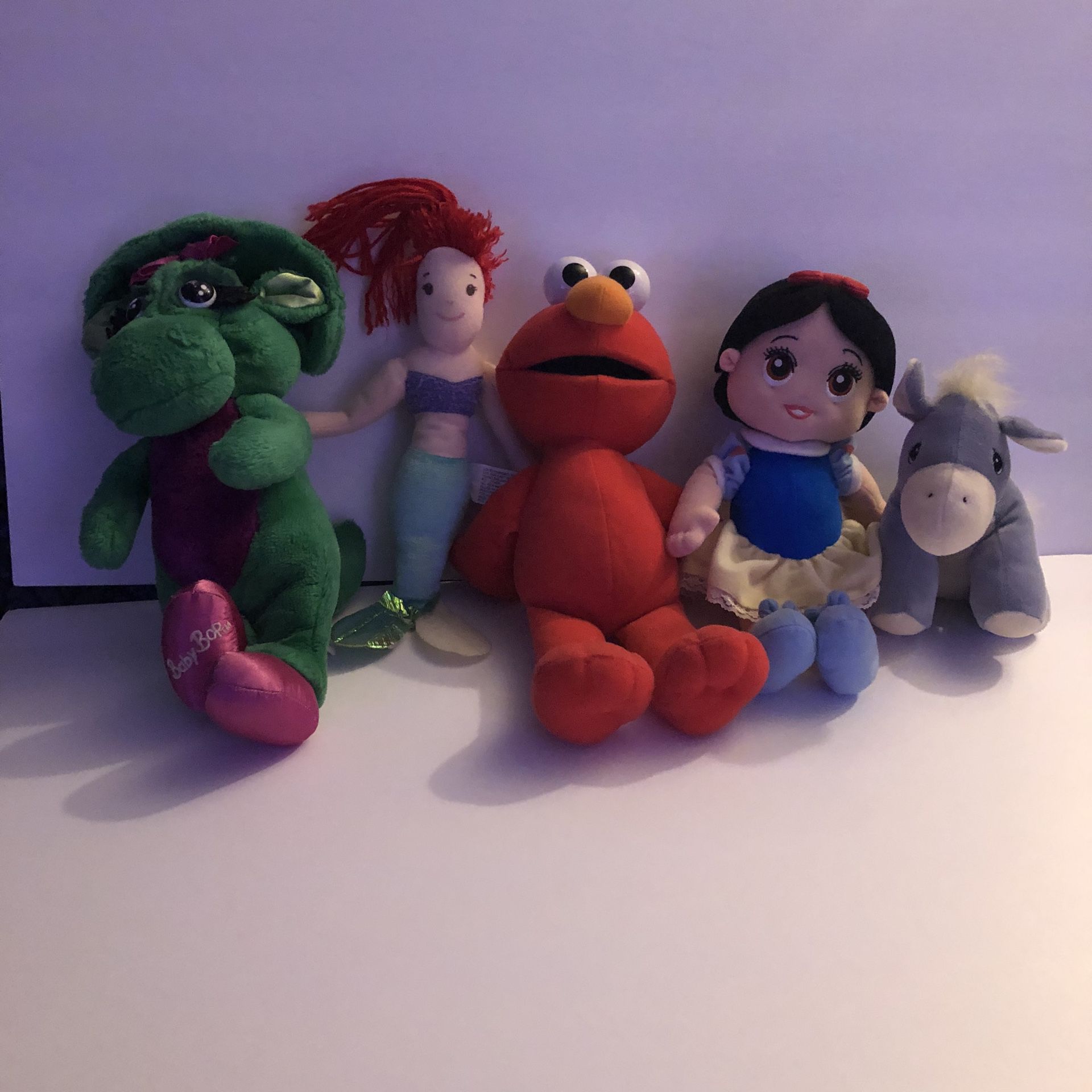 Various Stuffed Character Dolls 