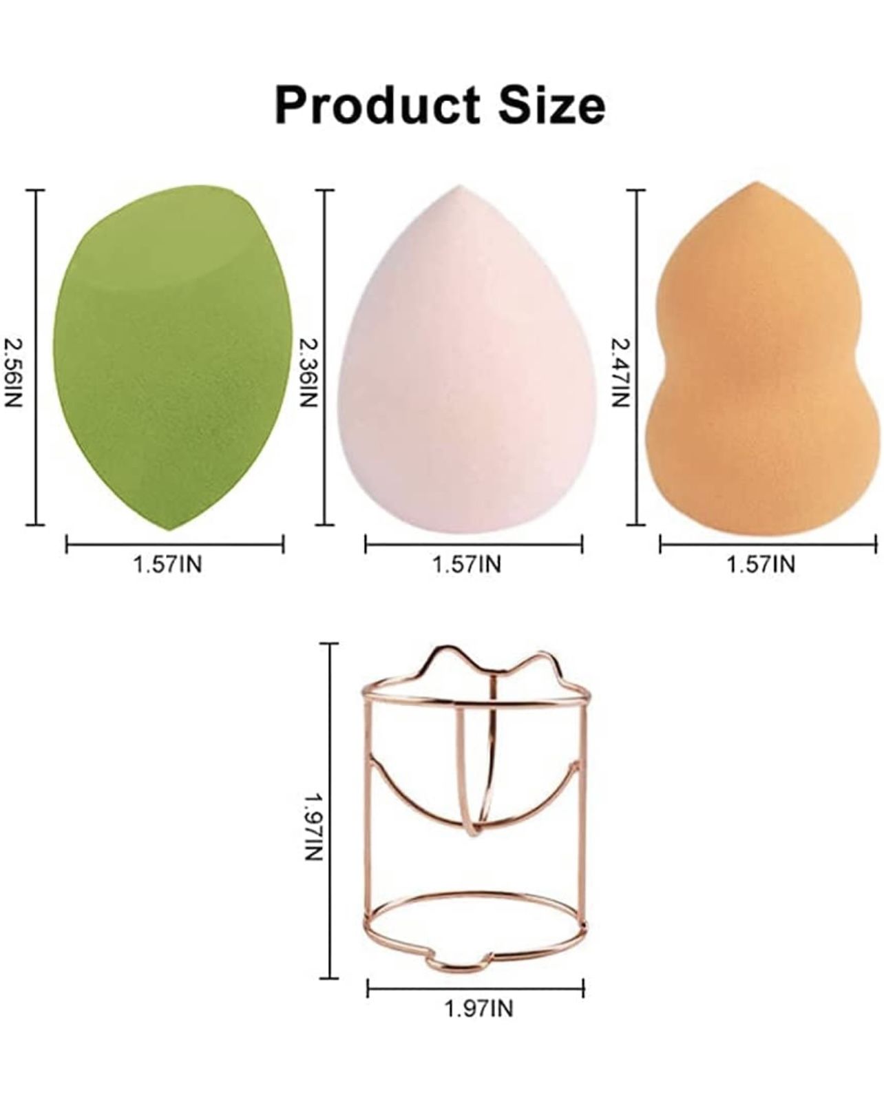 4 pc Make up sponge blender set new