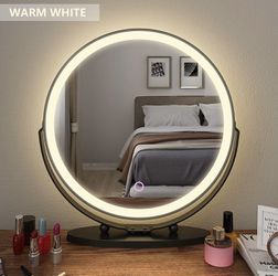 New 20" Vanity Makeup Mirror with Lights, 3 Color Lighting Dimmable LED Mirror Thumbnail