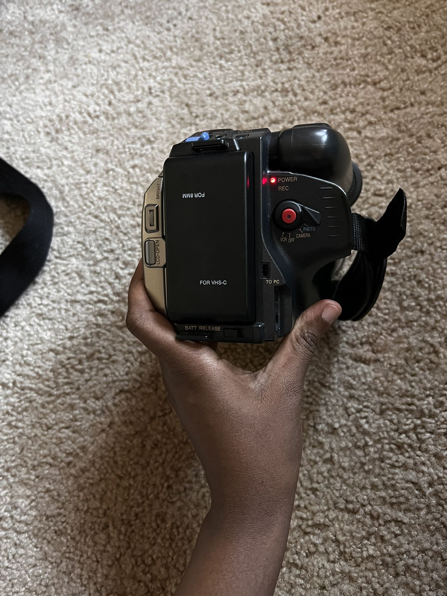Panasonic VHS palmcorder with photoshot