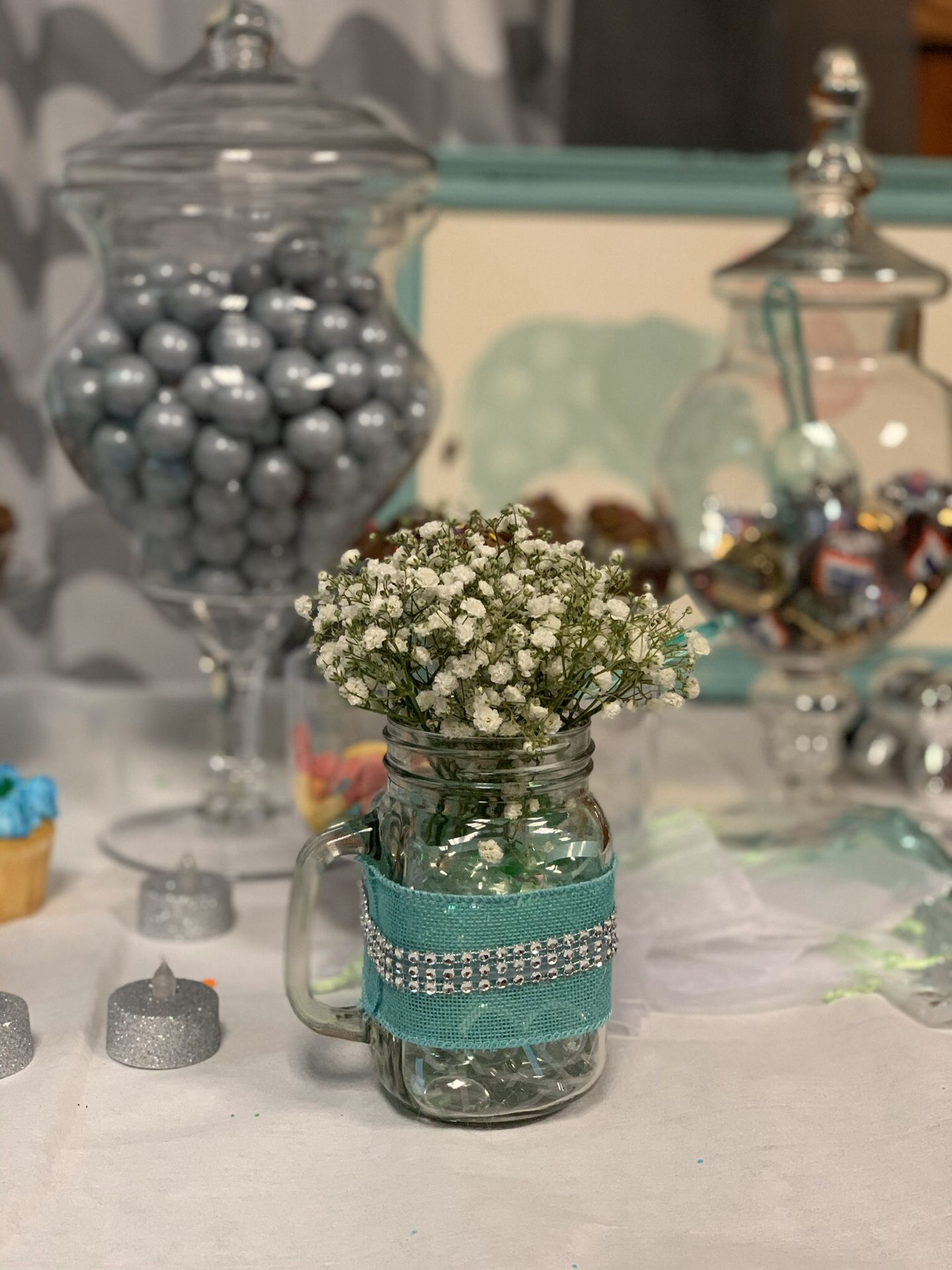 Baby shower, wedding, party decor Mint Green