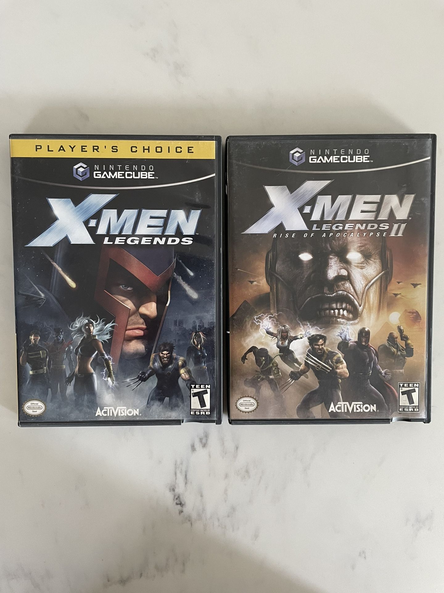 X-Men Legends 1 & 2 Nintendo Gamecube Games BUNDLE