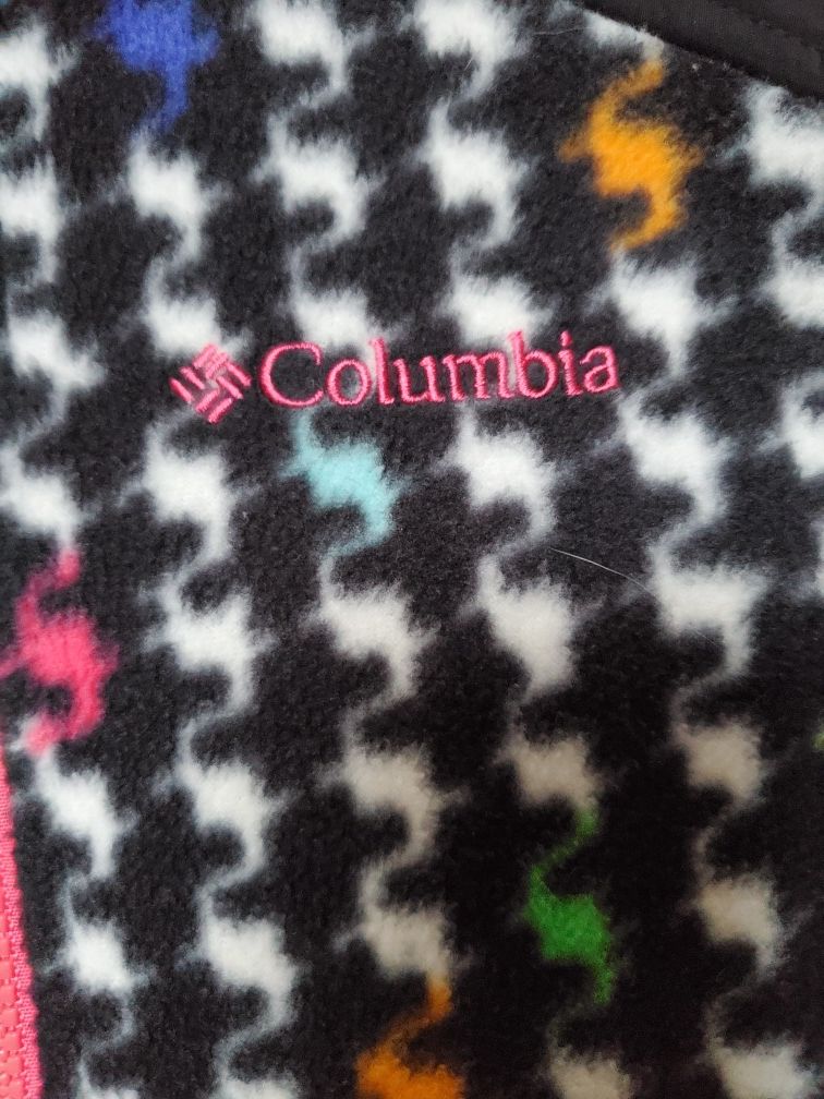 COLUMBIA GIRL'S RAINBOW FLEECE JACKET!