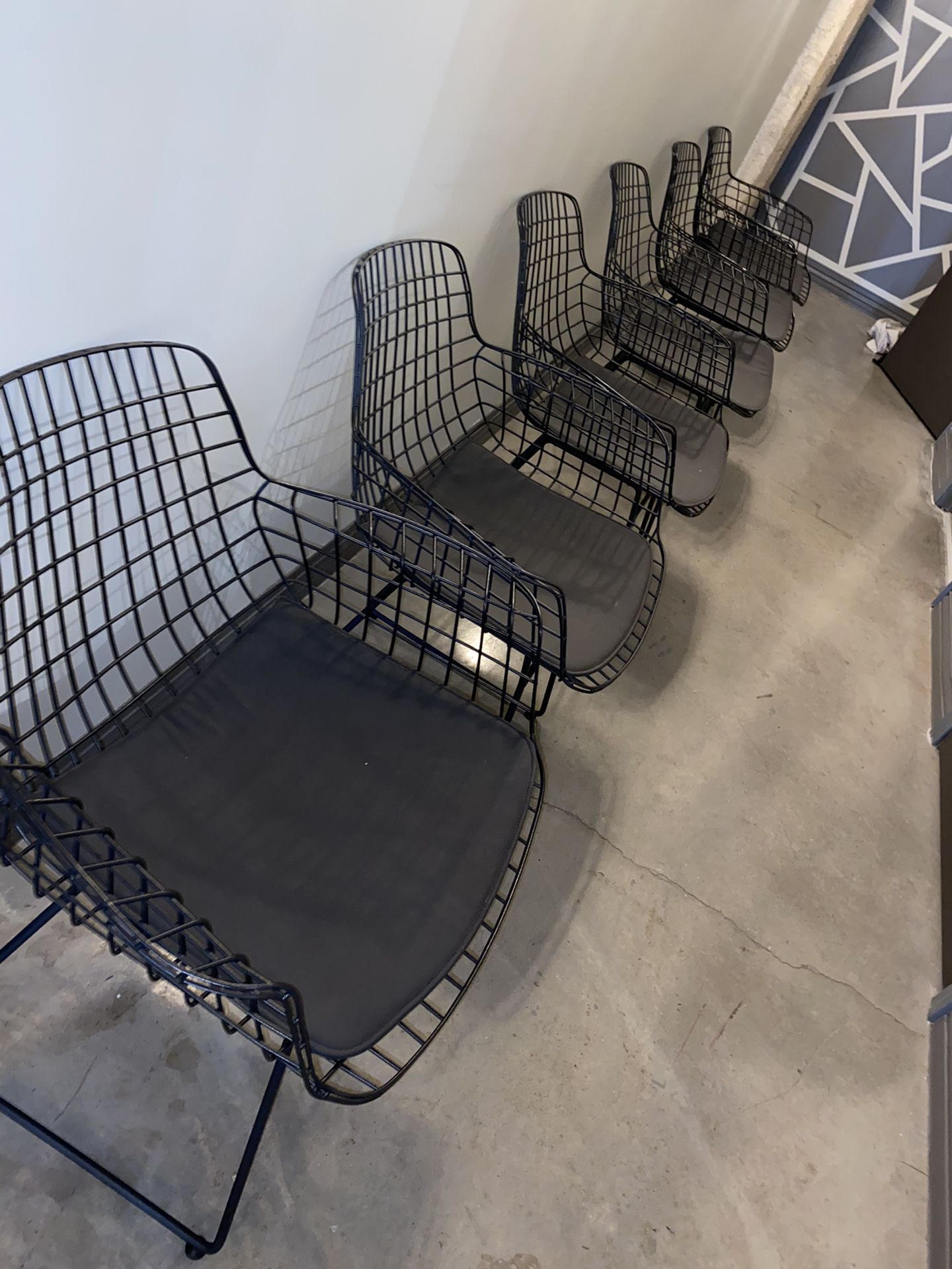 metal chairs