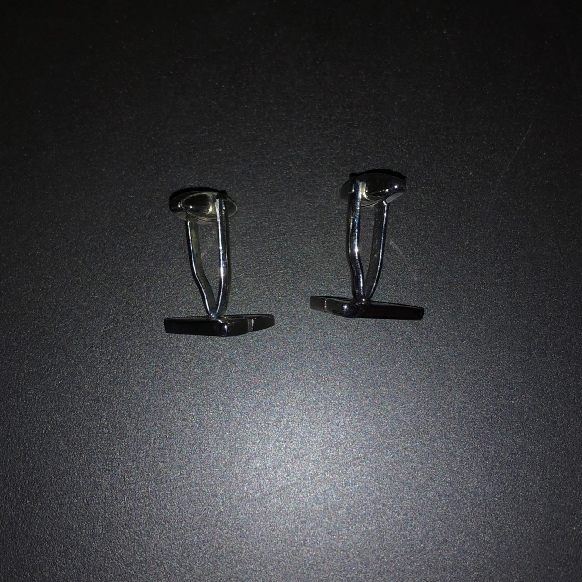Silver “A” Initial Cuff links