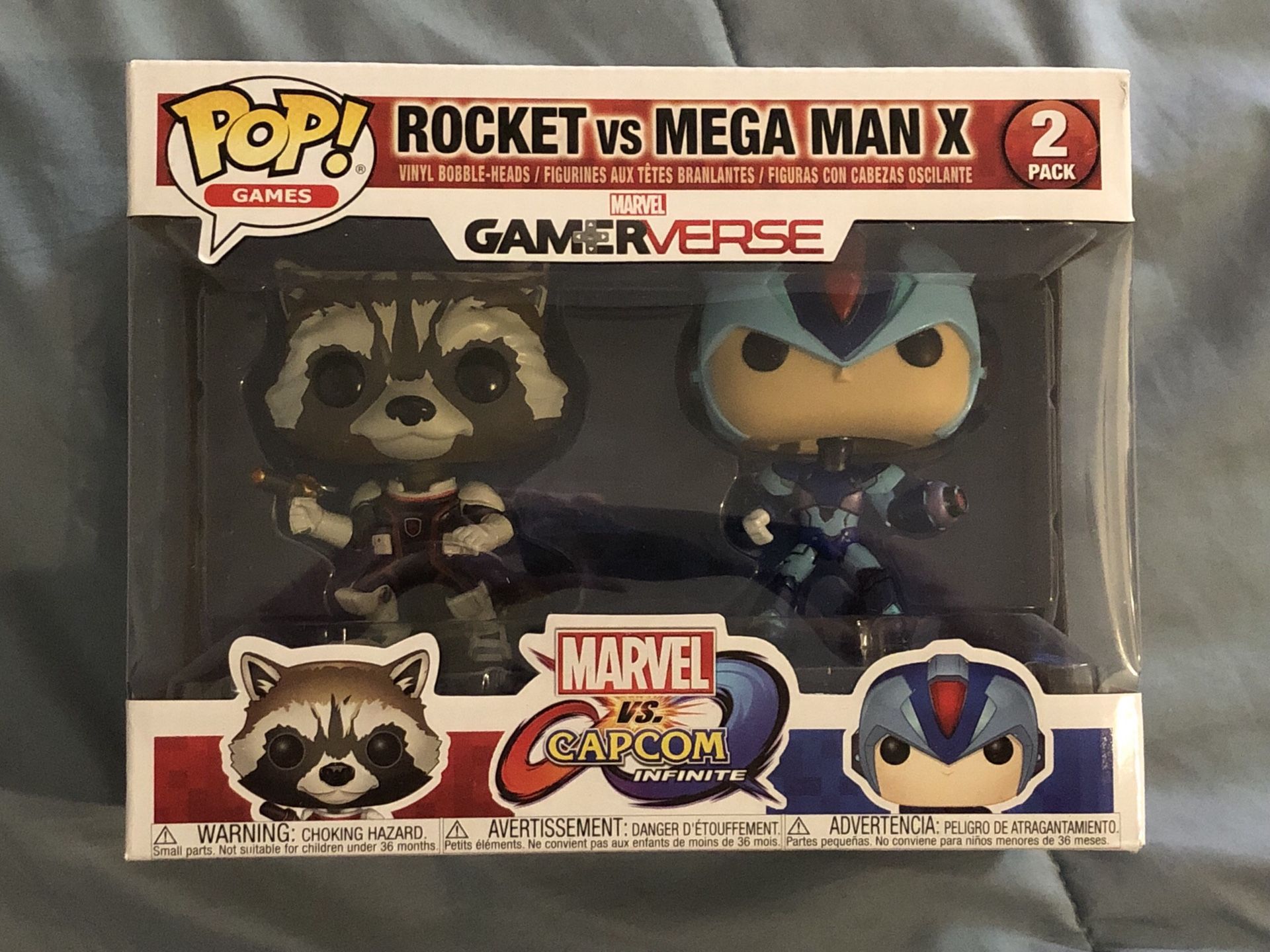 Funko Pop Games Marvel Vs Capcom Rocket Vs Mega Man X Vinyl Figure 2 Pack For Sale In San Diego Ca Offerup