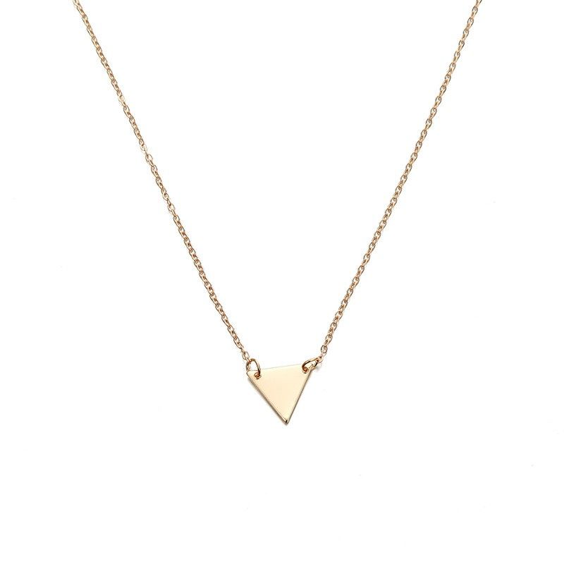 "Simple Metal Triangle Alloy Necklace for Women/girl, 990101A159