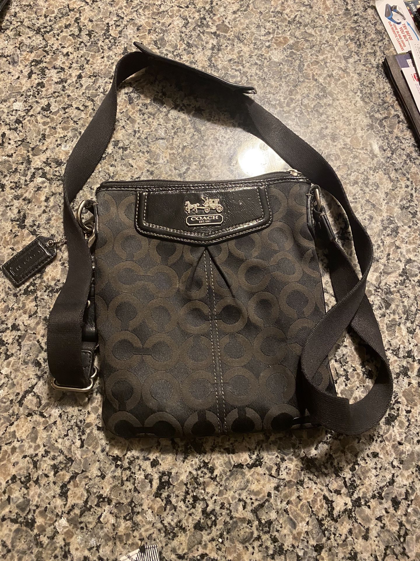 Authentic Vintage Coach Signature Crossbody Bag/purse 