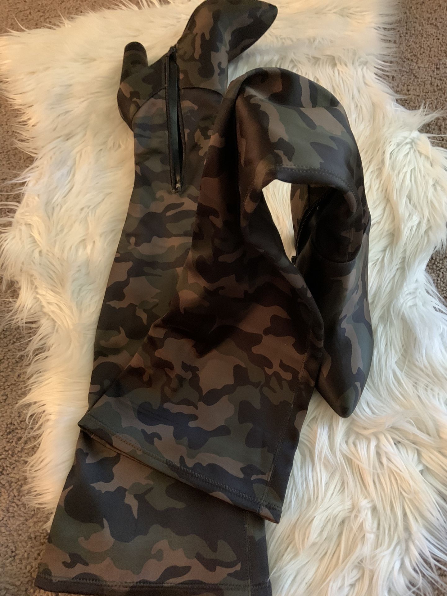 ALDO Army Fatigue High Boots (Size 8.5)