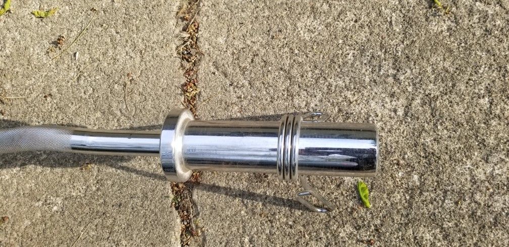 7 Feet Flat Bar, And Curl Bar (Olympic)