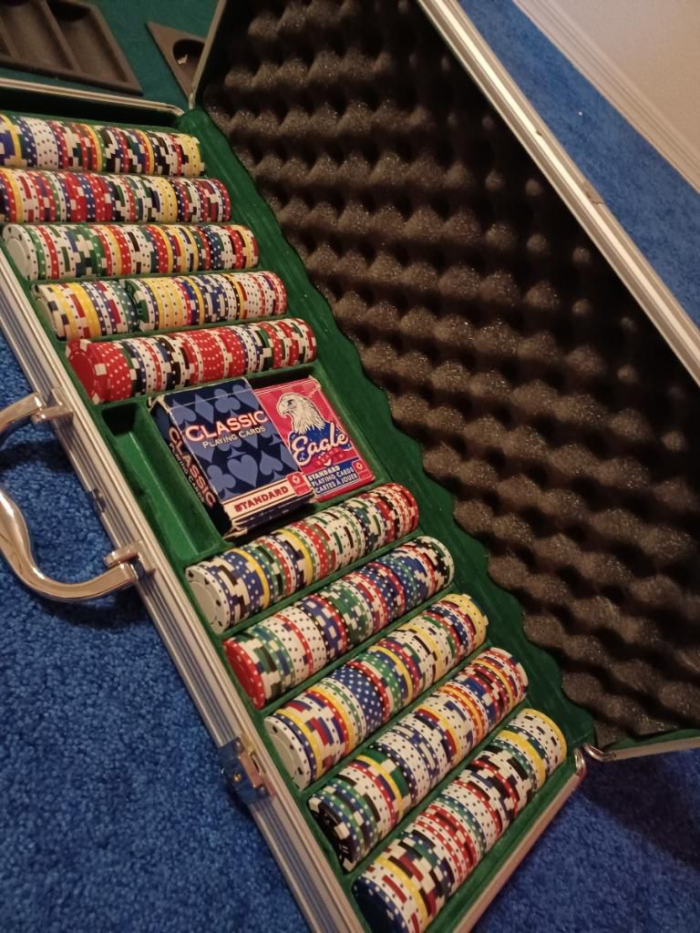 Portable Poker Board! Casino Chips And More