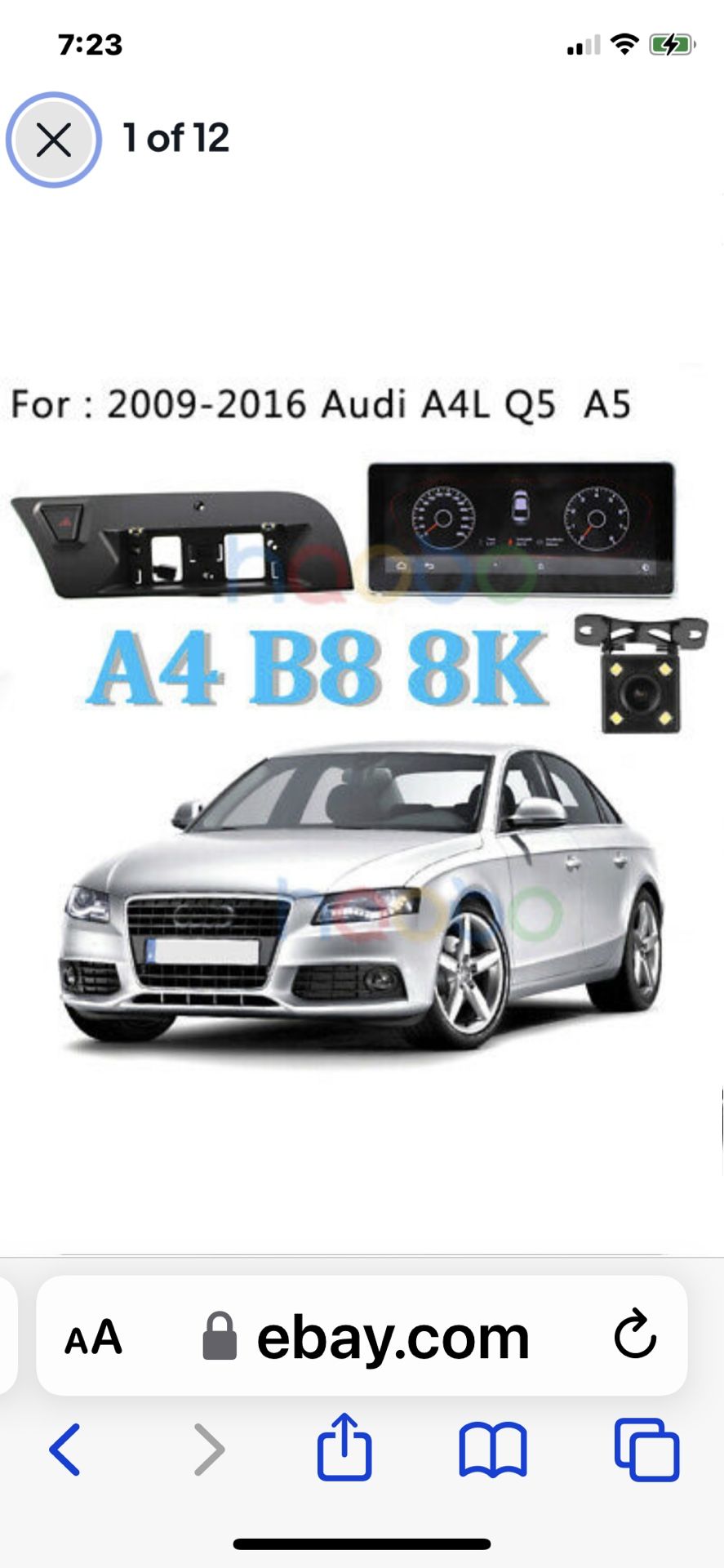 AUDI ANDROID 10.25 RADIO TOUCH SCREEN FITS Q5/A5/A4 PLUG PLAY $250