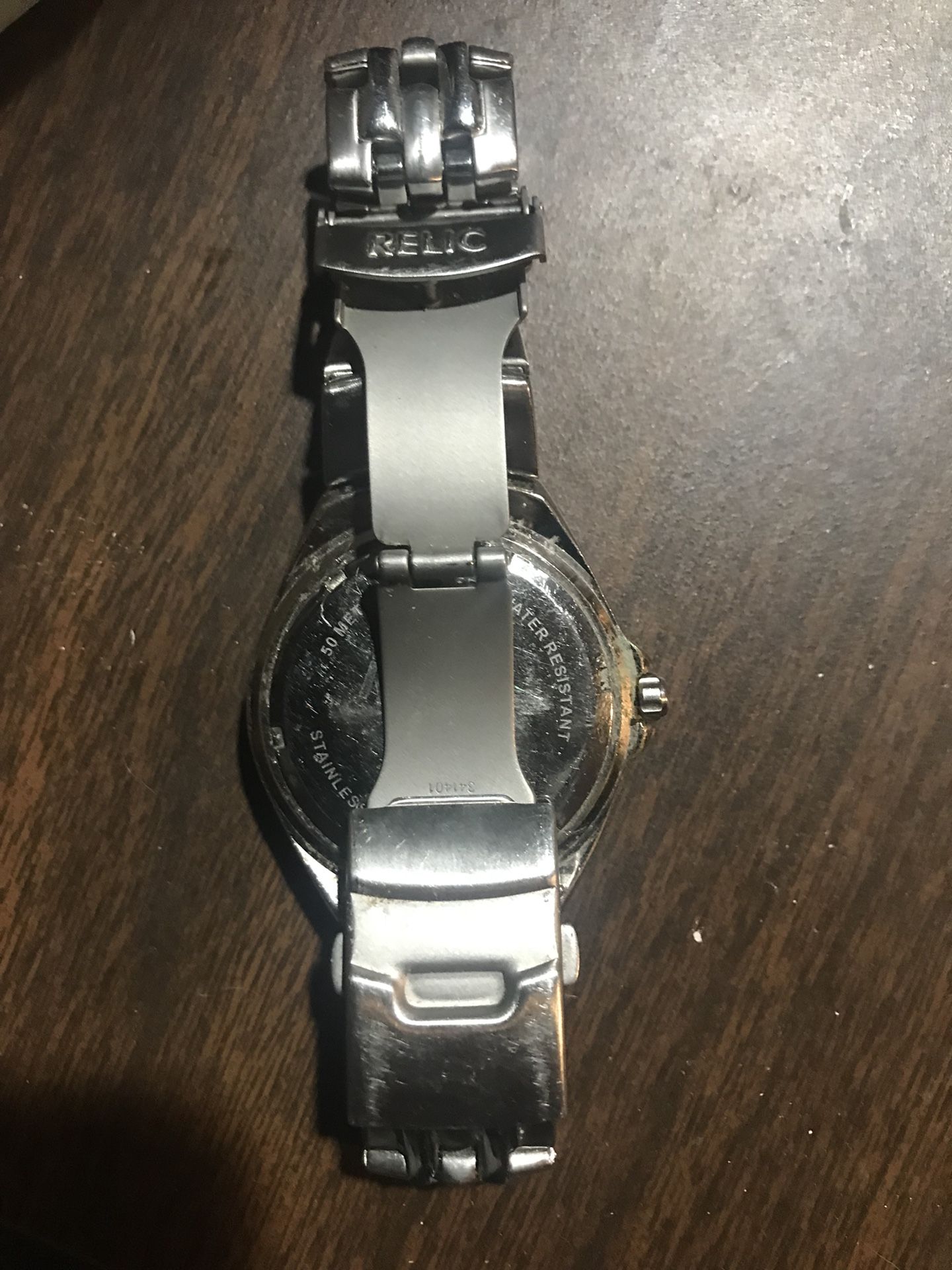 Men’s Relic Silver Watch. NEEDS New Battery