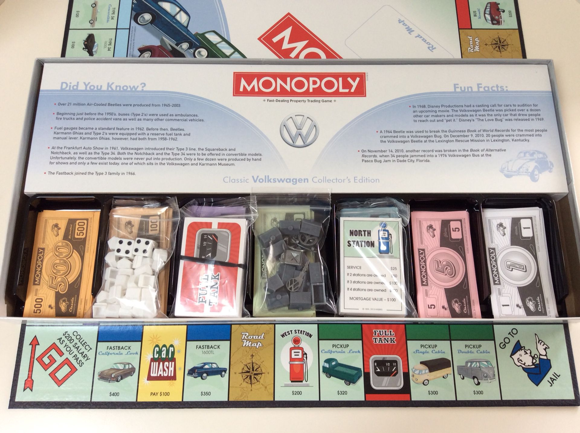 Volkswagen Monopoly Classic VW Collectors Edition Board Game Sealed Discontinued