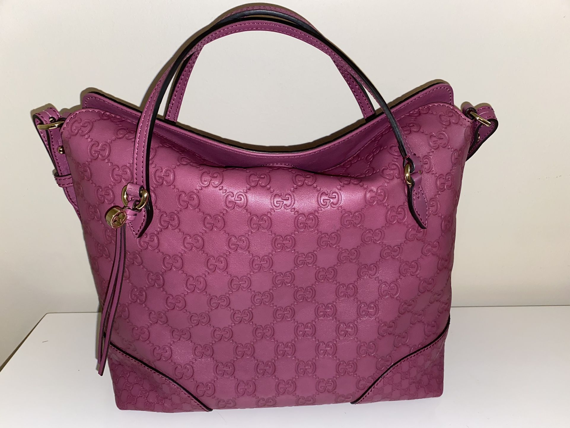 Authentic Gucci Bree Top Handle Convertible Tote Bag