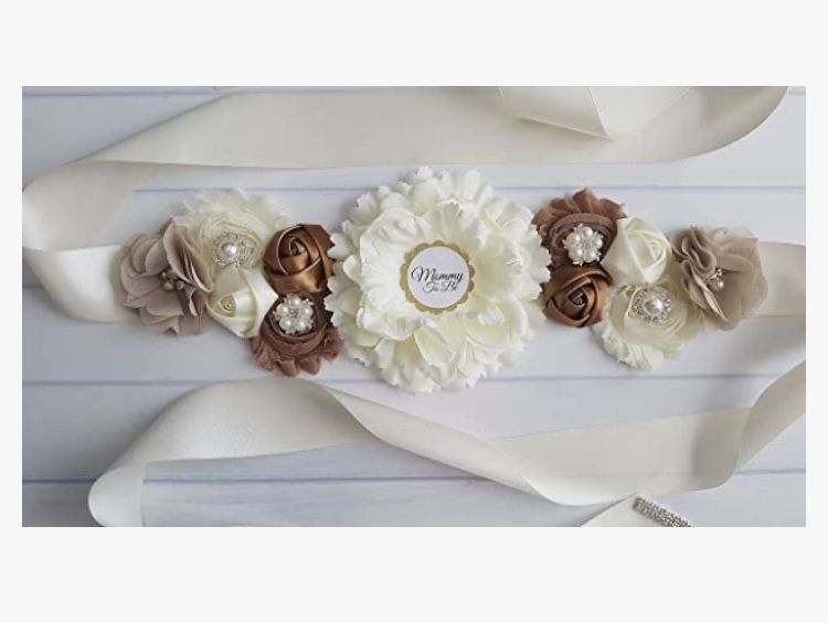 Baby Shower Sash and Corsage Handmade
