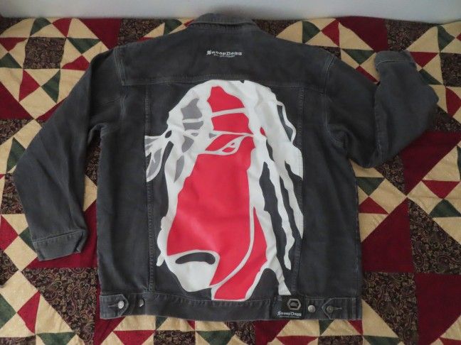 SNOOP DOGG Clothing Co Jacket Denim Jean 2XL Super Rare 90s Hip Hop SDC