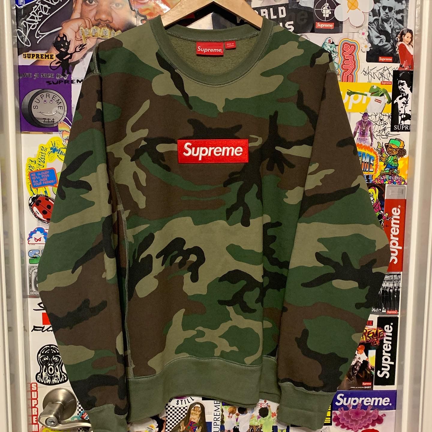 Supreme Box Logo Crewneck Sweatshirt FW15 Size Large VNDS