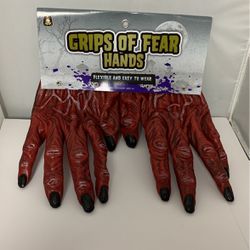 Adult Halloween Devil Hand Gloves Thumbnail
