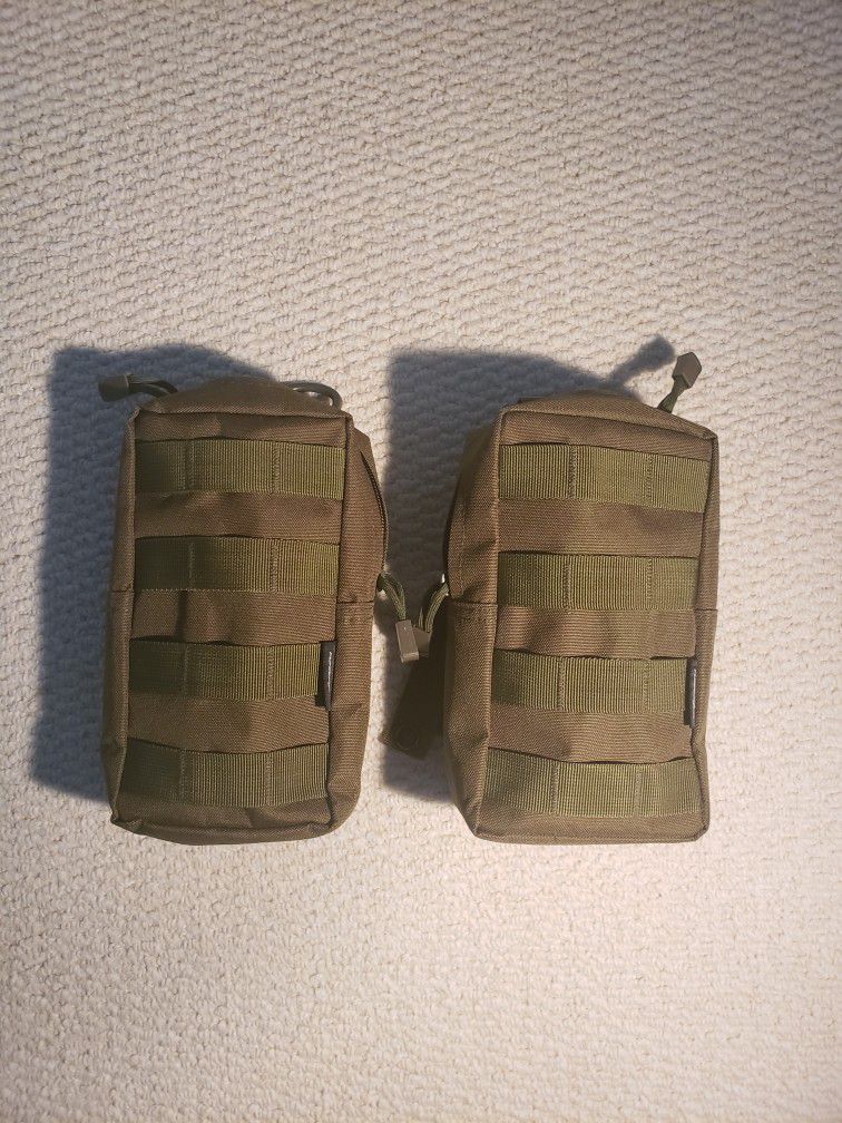 Tactical Pouches 8x5in (OD Green) 2 Pack